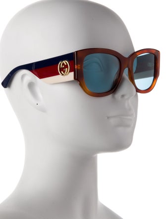 Gucci Interlocking G Logo Square Sunglasses