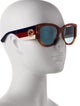 Gucci Interlocking G Logo Square Sunglasses