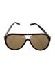 Gucci Sylvie Web Accent Aviator Sunglasses
