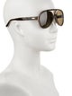 Gucci Sylvie Web Accent Aviator Sunglasses