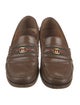 Gucci Web Accent Leather Dress Loafers