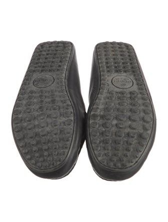 Gucci Web Accent Leather Drivers