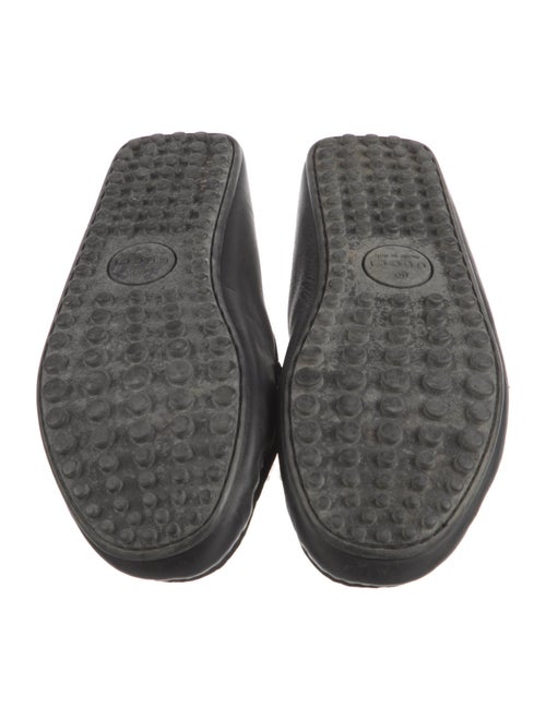 Gucci Web Accent Leather Drivers
