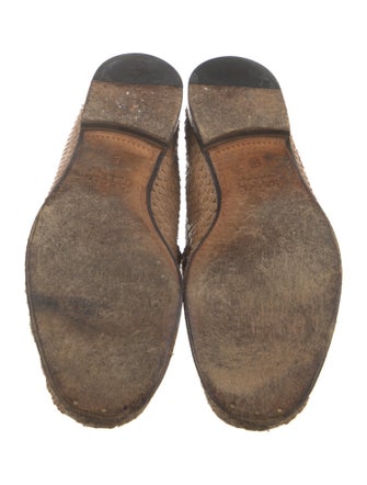 Gucci Horsebit Accent Snakeskin Dress Loafers