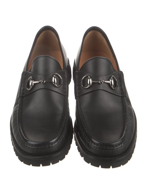 Gucci Horsebit Accent Leather Loafers