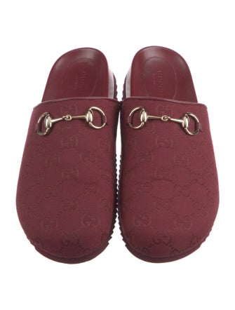 Gucci GG Canvas Canvas Mules