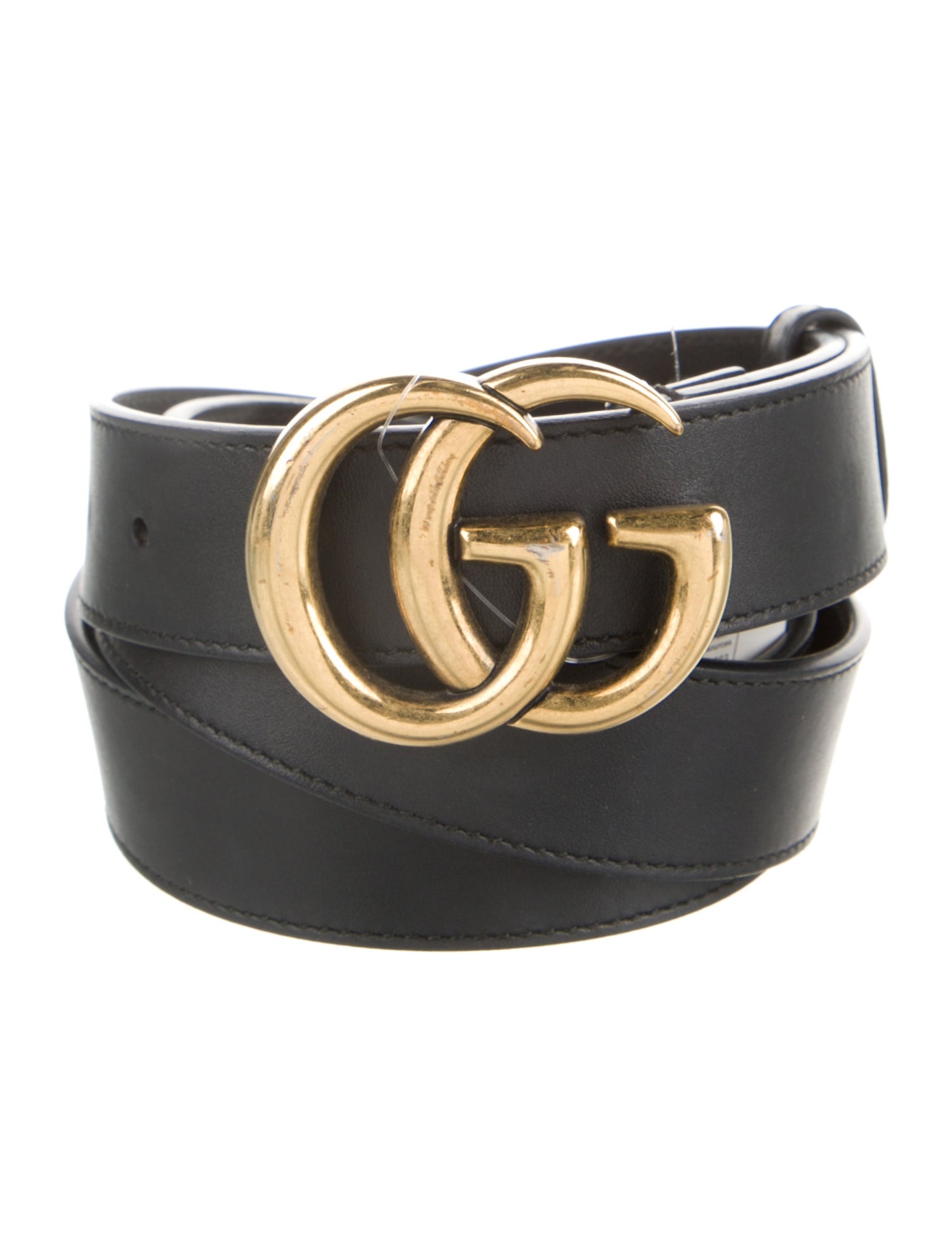 Gucci Double G Logo Skinny Belt w/ Tags