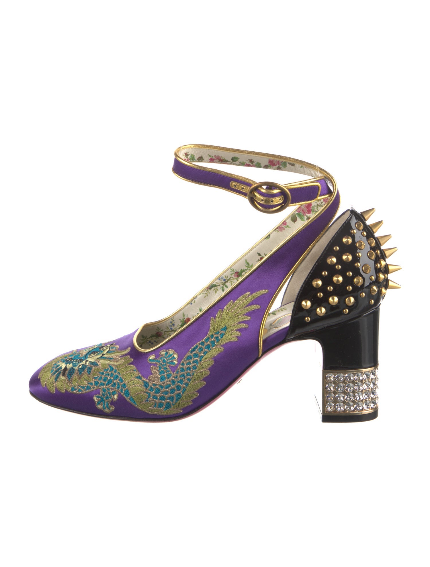 Gucci Vintage Dragon Accent Pumps