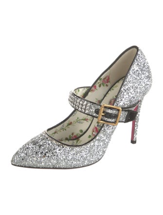 Gucci Glitter Glitter Accents Pumps