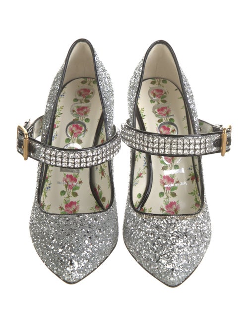 Gucci Glitter Glitter Accents Pumps