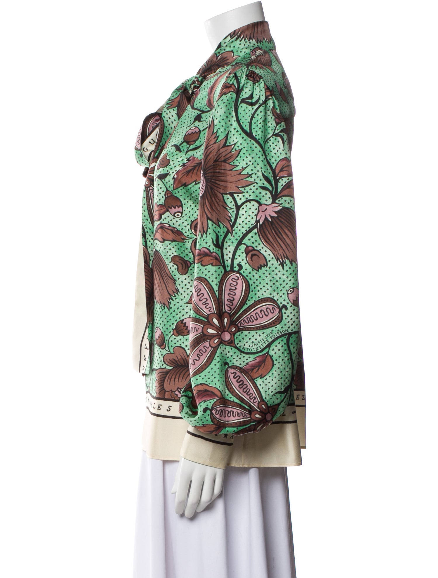 Gucci 2018 A Paris Chez Antoinette Poisson Blouse