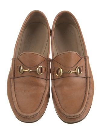 Gucci Horsebit Accent Leather Loafers