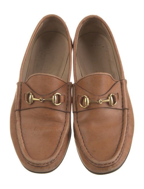 Gucci Horsebit Accent Leather Loafers