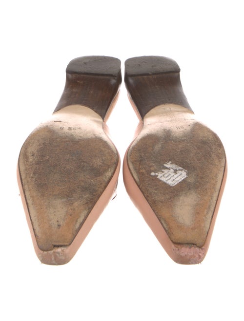 Gucci Leather Bow Accents Mules