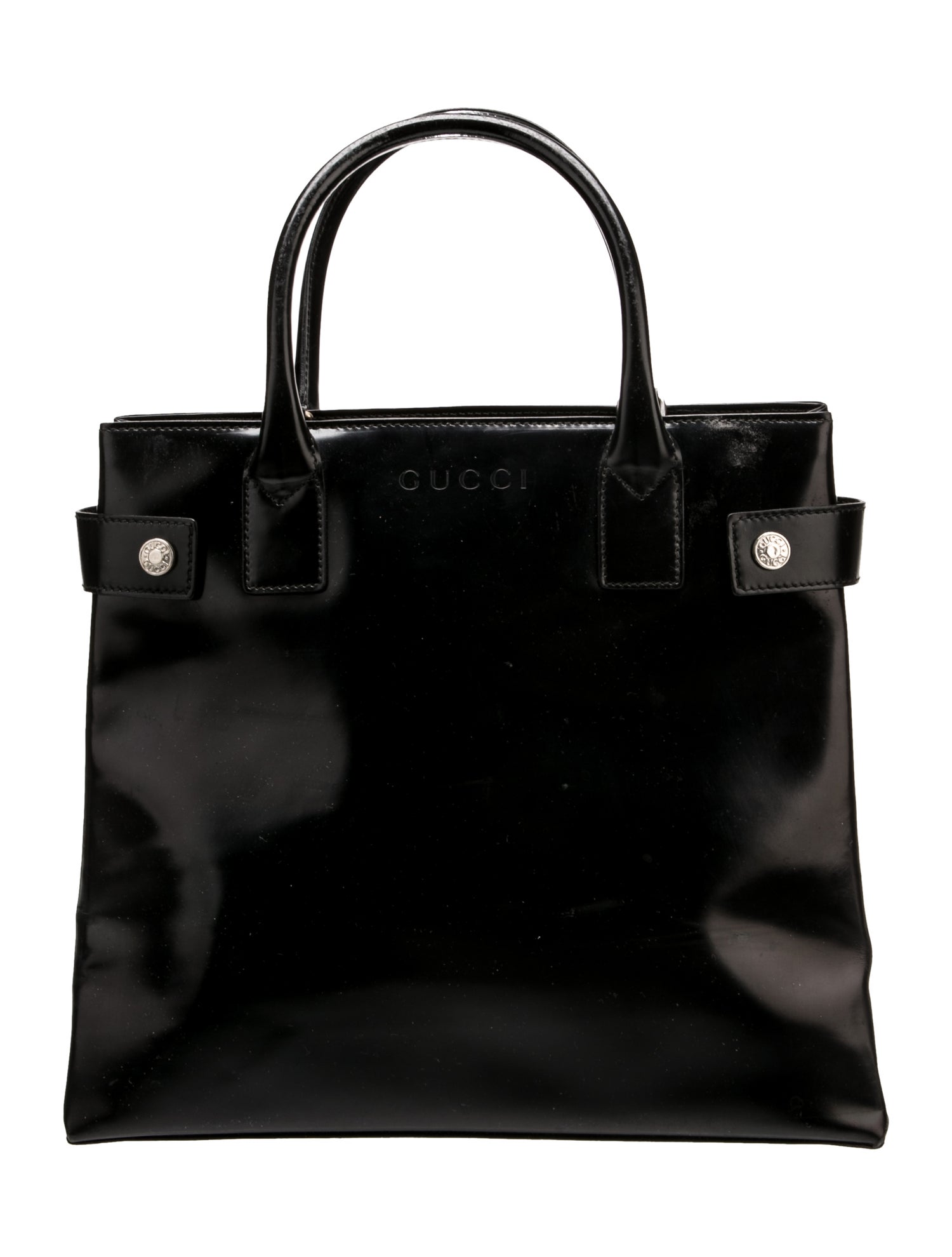 Gucci Patent Leather Top Handle Bag