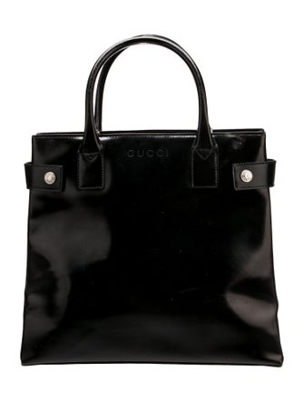 Gucci Patent Leather Top Handle Bag