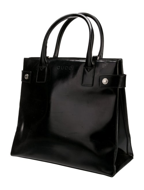 Gucci Patent Leather Top Handle Bag