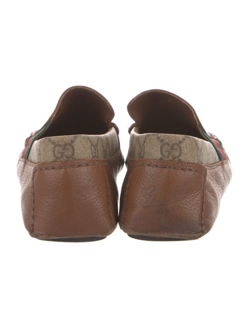 Gucci Web Accent Leather Drivers
