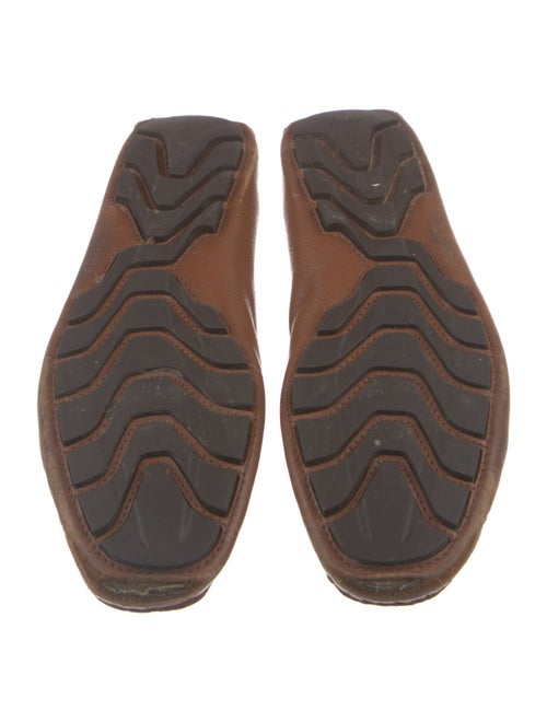 Gucci Web Accent Leather Drivers