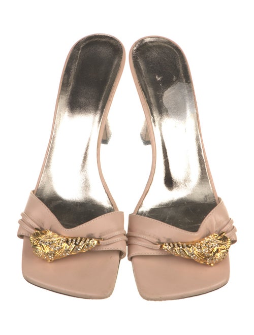 Gucci Dragon Accent Leather Slides