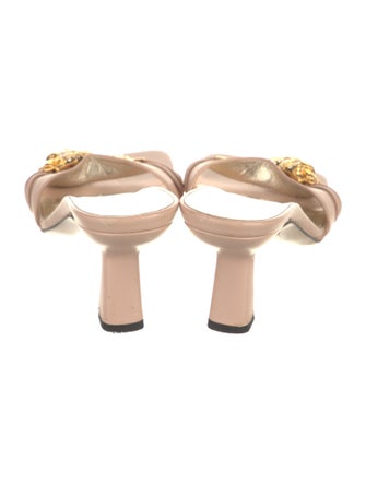 Gucci Dragon Accent Leather Slides