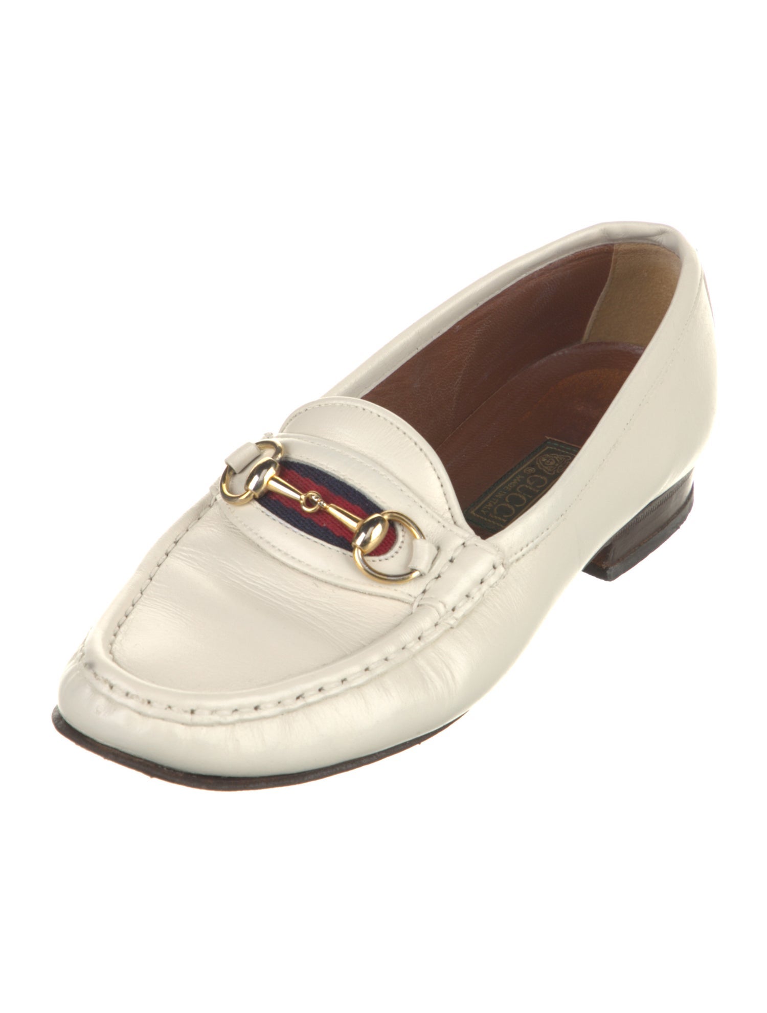 Gucci Horsebit Accent Leather Loafers