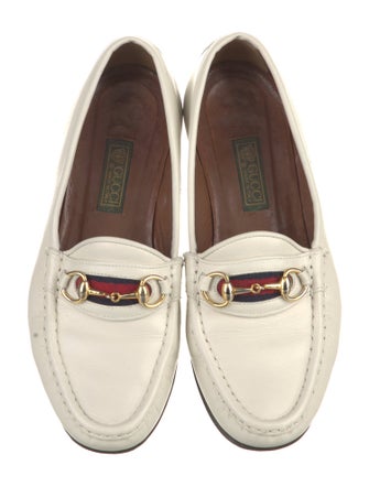 Gucci Horsebit Accent Leather Loafers