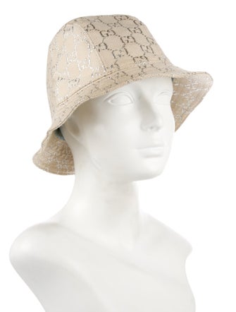 Gucci Monogram Bucket Hat Size L