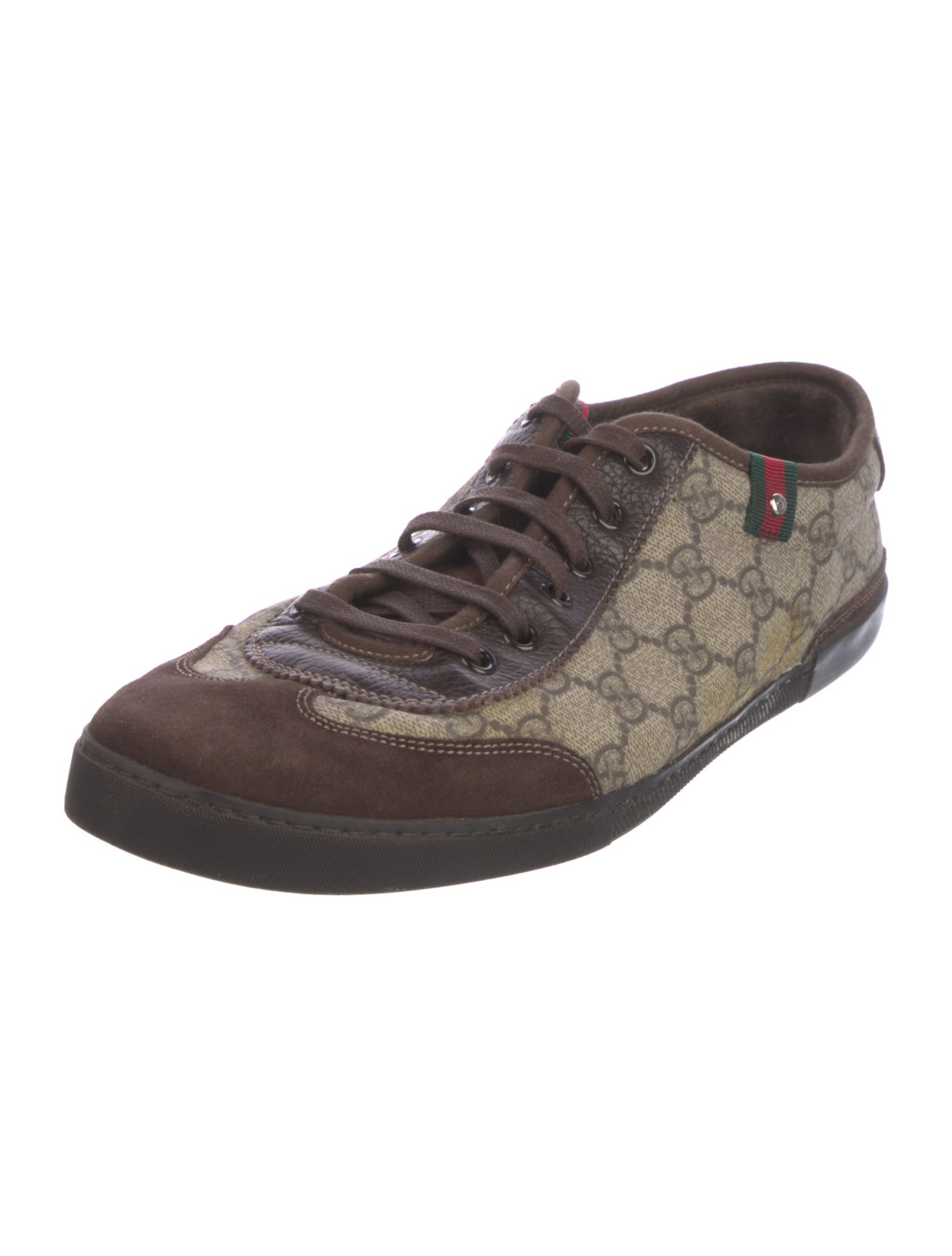 Gucci Web Accent Printed Sneakers