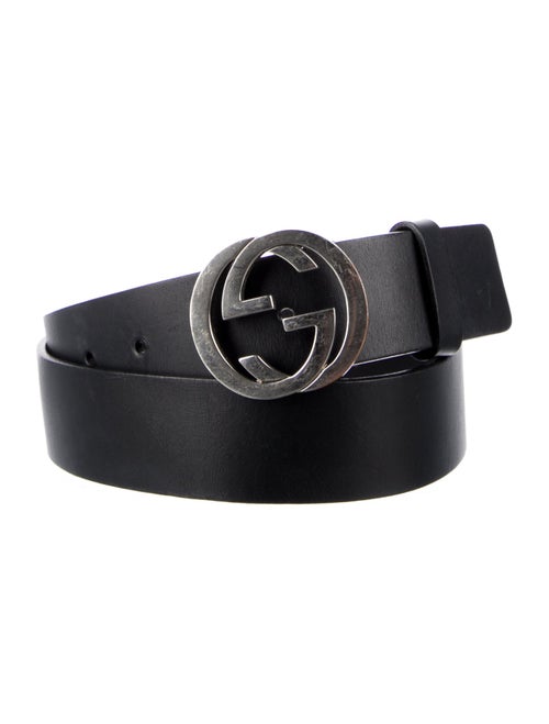 Gucci Interlocking G Logo Leather Belt