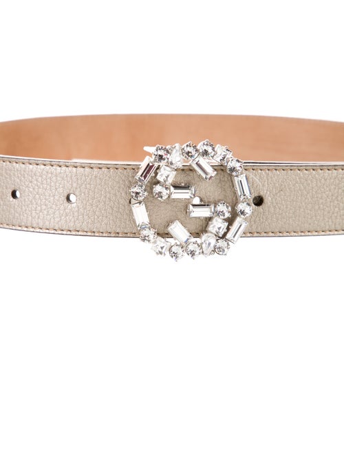 Gucci Interlocking G Logo Leather Waist Belt