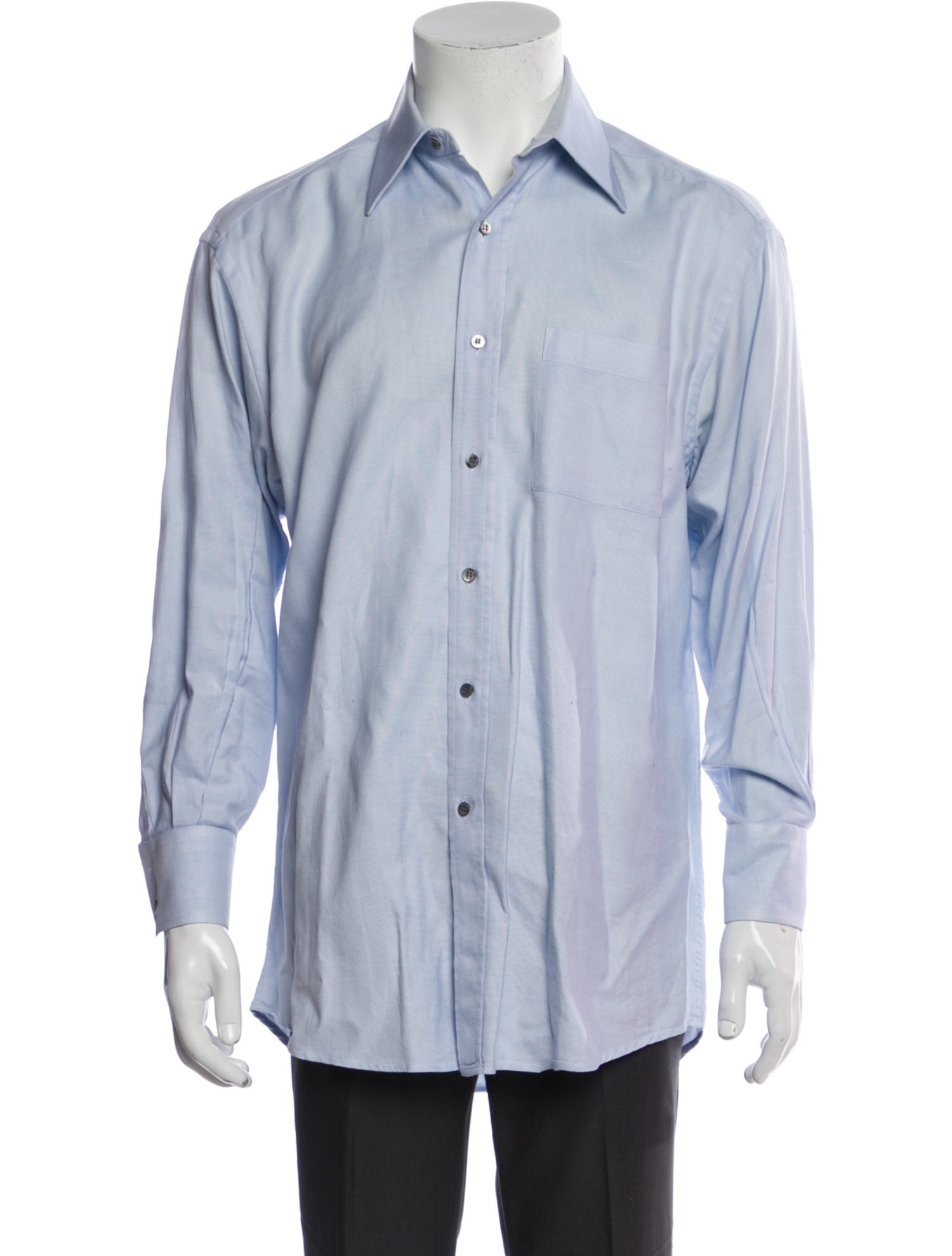 Gucci Interlocking G Logo Long Sleeve Dress Shirt