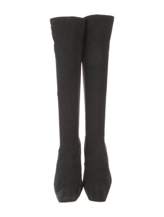 Gucci Leather Trim Embellishment Boots