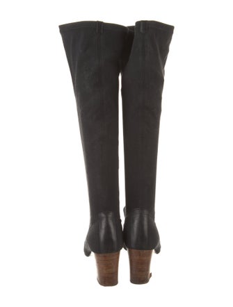 Gucci Leather Trim Embellishment Boots