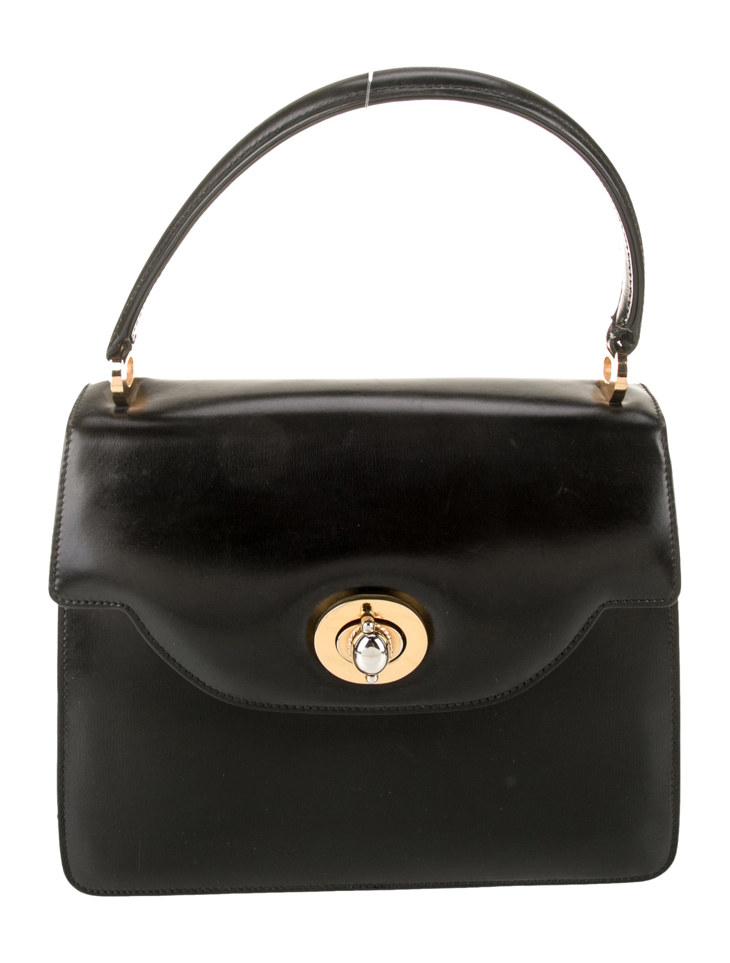 Gucci Leather Top Handle Bag Vintage