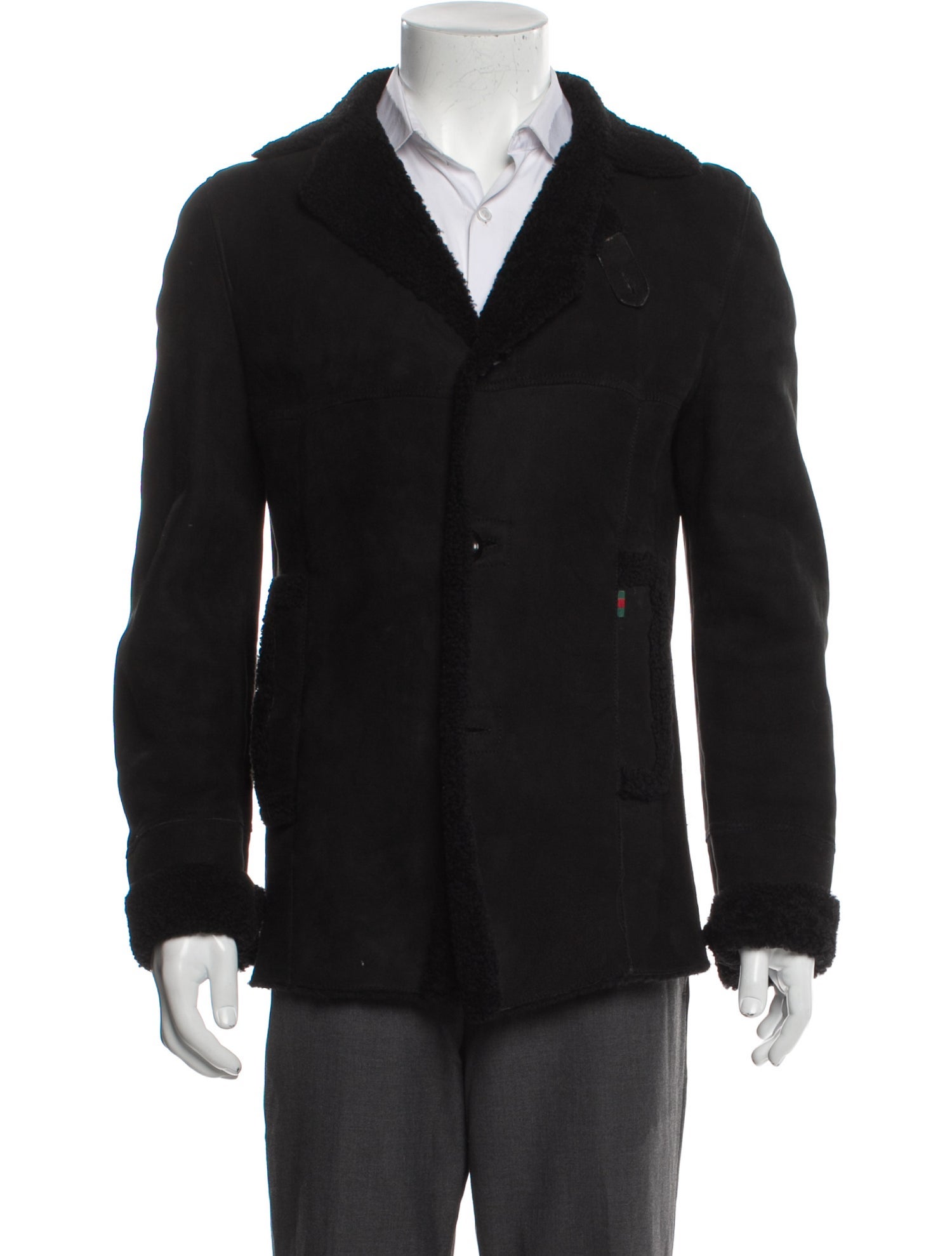 Gucci Late 2000's - Early 2010's Leather Peacoat