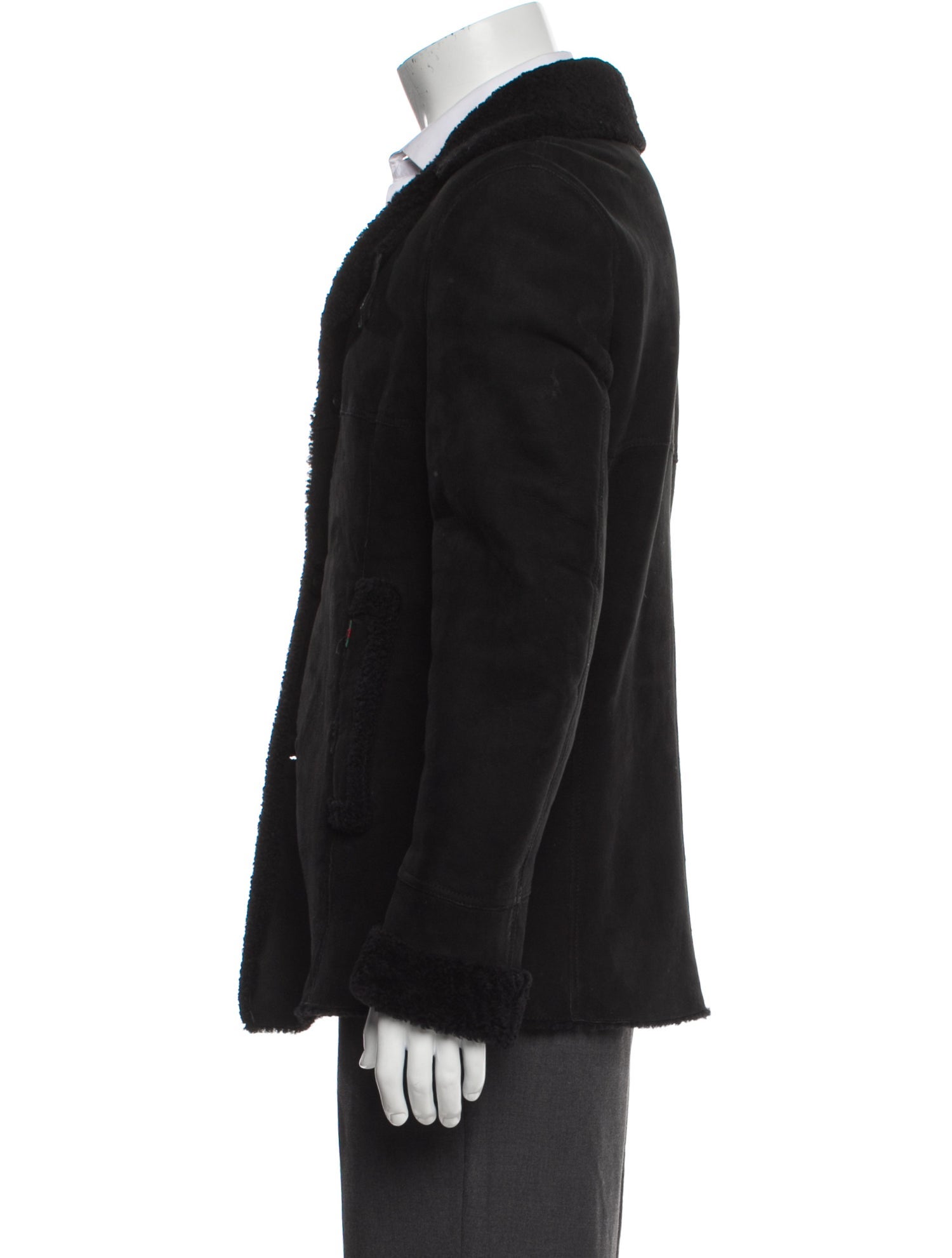 Gucci Late 2000's - Early 2010's Leather Peacoat