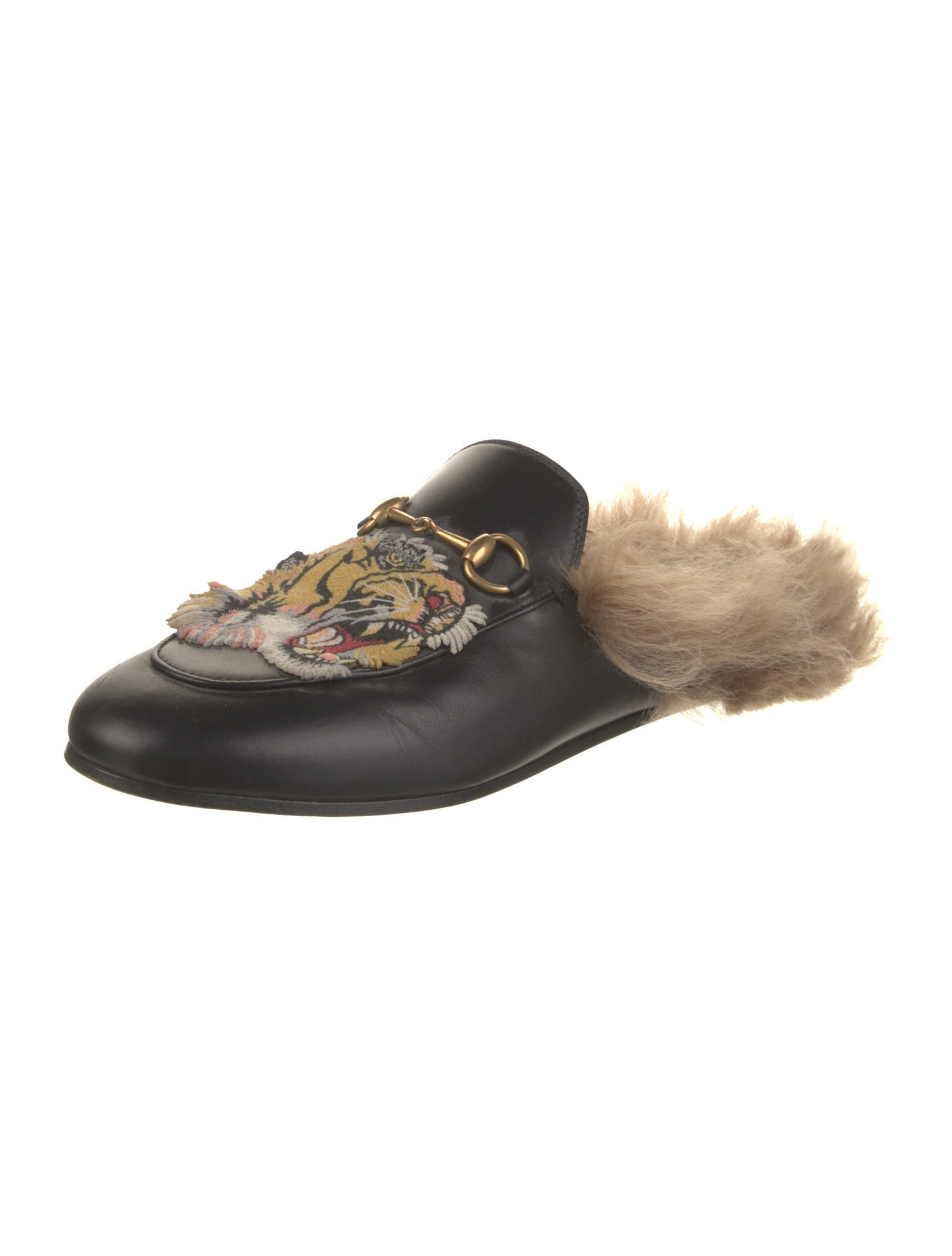 Gucci Horsebit Accent Leather Mules