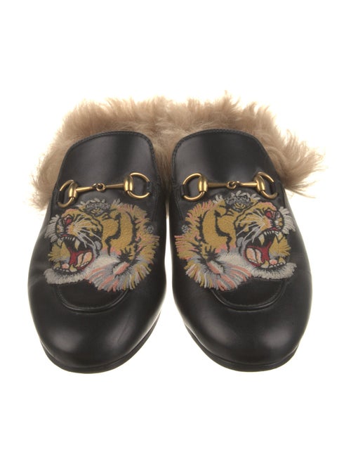 Gucci Horsebit Accent Leather Mules