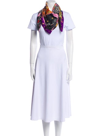 Gucci Silk Floral Print Scarf