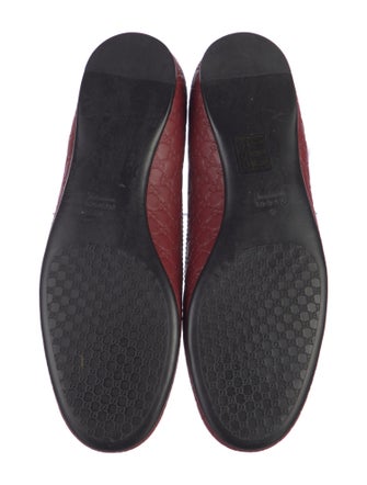 Gucci GG Embossed Embossed Leather Ballet Flats