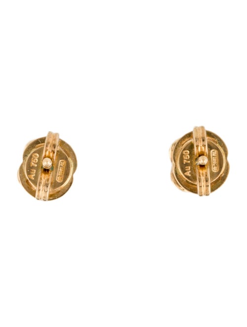 Gucci 18K Tourmaline Interlocking G Stud Earrings