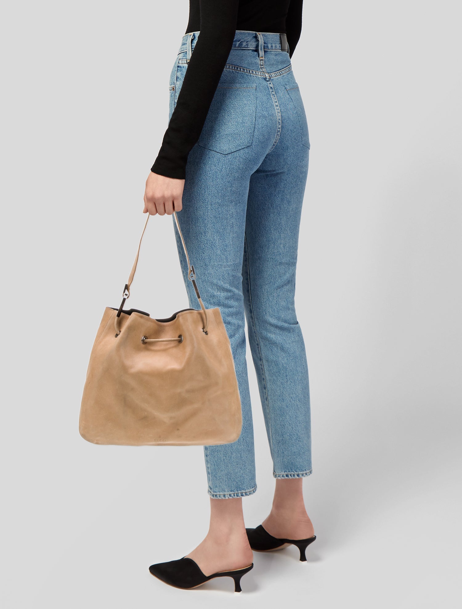 Gucci Leather Shoulder Bag Vintage