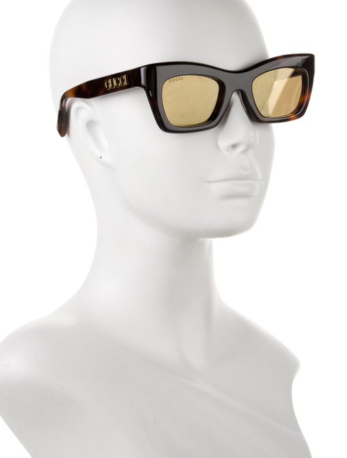 Gucci Wayfarer Tinted Sunglasses Interlocking G Logo Sunglasses