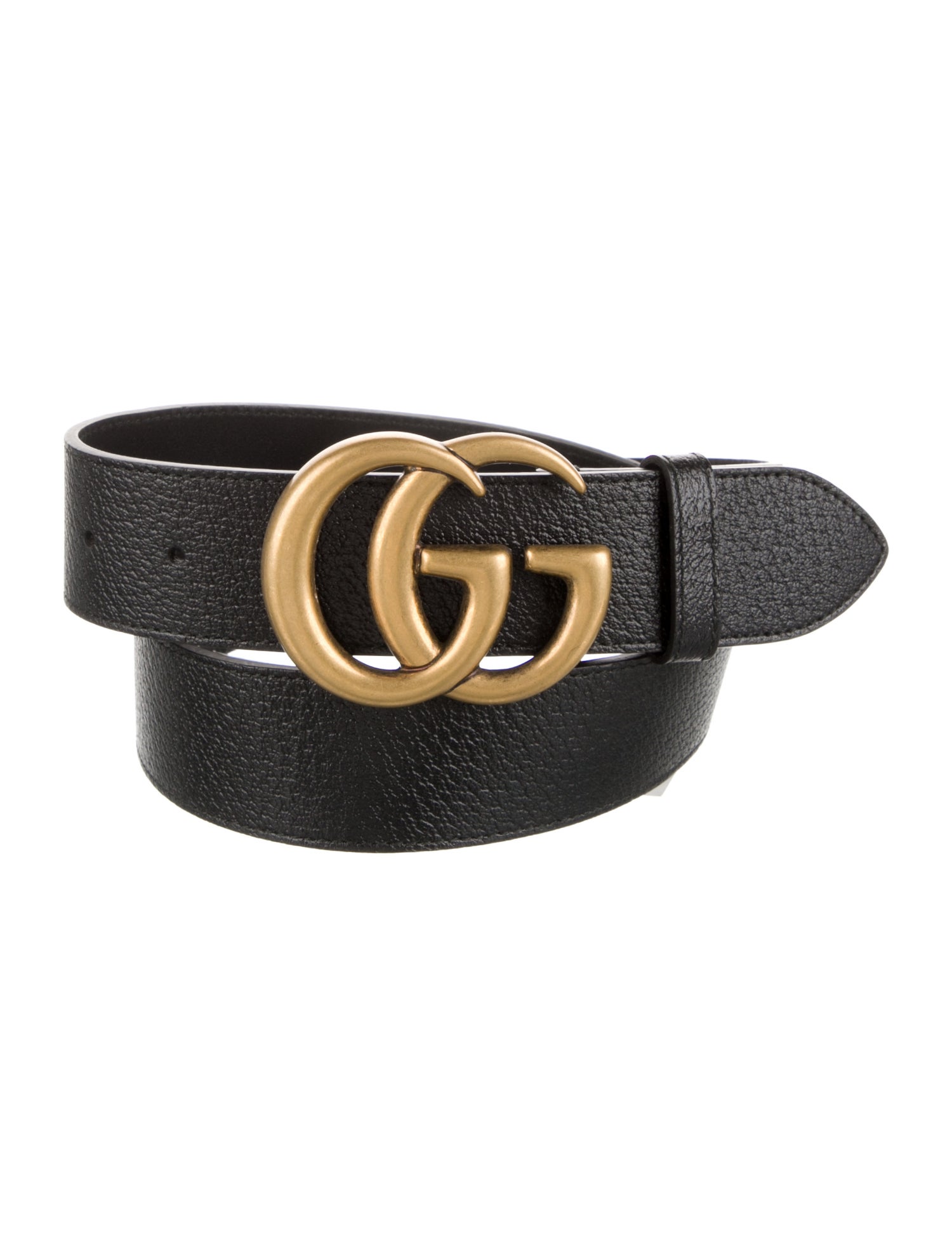 Gucci Running GG Logo Leather Waist Belt