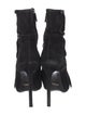 Gucci Suede Fringe Trim Accent Boots