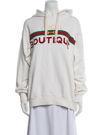 Gucci Web Accent Crew Neck Hoodie
