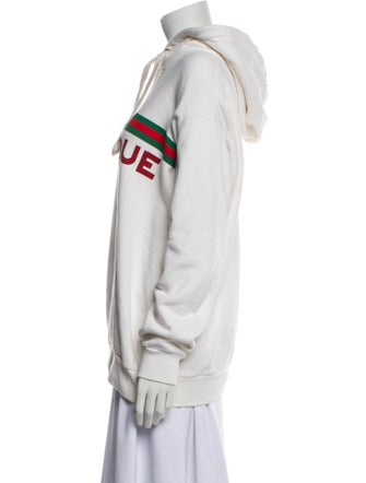 Gucci Web Accent Crew Neck Hoodie