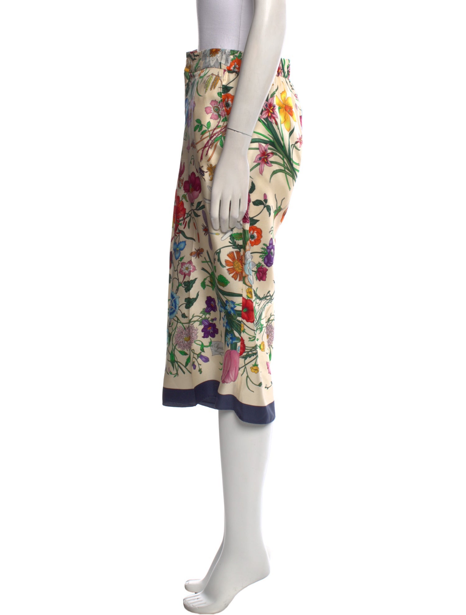 Gucci Silk Wide Leg Pants