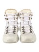 Gucci Leather Colorblock Pattern Hiking Boots